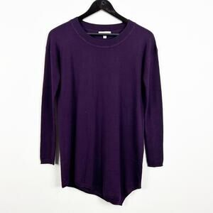 Kinross Cashmere Eggplant Purple Sweater Size X-Small